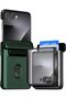 Terra Guard Modern Go for Samsung Galaxy Z Flip 7 case 2 Card Holder Slot Metallic Green