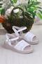05-2001 Soft Comfortable Buckle Detailed Lace Braided Women's Sandals - 4
