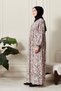 Shirred Robadan Buttoned Front Viscose Fabric Tesseture Clothing Mother Dress Prayer Dress - 2