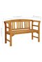 Garden Bench 114 cm Solid Acacia Wood - 3