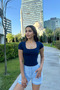 Women's Square Neck Short Sleeve T-Shirt - 6