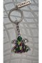 Elegant Colorful Metal Keychain with Zircon Stone - 2
