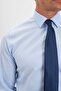 Iron-Free 100% Cotton Non Iron Classic Collar Oxford Blue Men's Shirt - 7