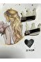Dd428 Leather Brown Mini Baby Crown Model Hair Clip (Set of 2) - 3