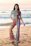 Lycra Body Hugging Crop Tie Detail Top - Palazzo Leg High Waist Bottom 2-Piece Knitted Set