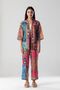 Anatolian Inspired Special Design Linen Textured Woven Kimono Trousers Set of 2 - 8