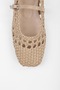 Women's Miela Skin Buckle Knitted Ballerinas - 4