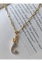 Accessories Mermaid Zircon Stone Minimal Steel Necklace