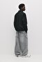 Fermuarlı dik yaka basic sweatshirt - 3