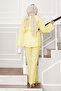 Kimono Set with Belt and Buttons Yellow - 4