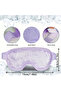 Hot and Cold Beaded Ice Gel Therapy Eye Mask (Purple) - 5