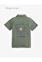 Boys' Solid Polo T-Shirt with Folded Cuffs - 2