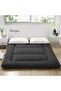 Japanese Floor Mattress, Roll Up Quilted Bed Futon Mattress, Thicken Sleeping Pad, Portable - 2