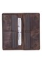 Aura Genuine Leather, Handmade, Phone Compartment, Women's Wallet, Dark Brown - 8