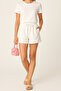 Women's White Shorts Modal Fabric Lace-Up Double Pocket Comfortable Fit - 5