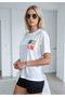 Comfortable Fit Print Detailed T-Shirt 38684Wyz - 2