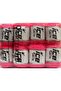 8X50Gr. Sparkle Soft Metallic Glitter Dark Pink Metallic Glitter, Soft, Shaggy, Winter - 4
