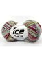 8X50Gr. Toucan Wool, Acrylic Lilac, Burgundy, Green Tones Winter, Wool, Tie-Dye Pattern, Acrylic