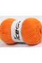 Lot of 4 X 100Gr Skeins Ice Yarns Bamboo Soft Fine (50% Bamboo) Yarn Orange