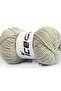 Lot of 4 X 100Gr Skeins Lorena Worsted (55% Cotton) Yarn Light Gray