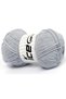 Lot of 4 X 100Gr Skeins Ice Yarns Jeans Cotton Sport (60% Cotton) Yarn Light Grey