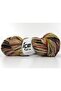 3X100Gr. Organic Wool Bulky Hand Paint Black, Red, Cream, Gold, Copper Luxury, Winter, Wool, 100% Y