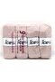 4X100Gr. Angora Glitz Metallic Glitter, Mohair, Wool, Acrylic Powder Pink Metallic Glitter, Winter, Angora, - 4