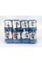8X50Gr. Lorena Splash Acrylic, Cotton Maron, Blue Tones Summer Yarns, Cotton, Batik Patterned, Acry - 4