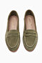 Solina Genuine Leather Khaki Suede Moccasin Shoes Comfortable Casual Loafer - 3