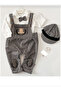 Murat Baby Brown Baby Boy Dungaree Set - 2