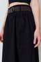 Midi Gabardine Skirt with Belt Detail, Pockets and Elastic Waist |   Ek100293081 - 4