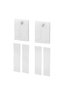 Alfta Adhesive Hooks for Frame, White, 2 Pcs