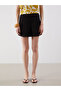 Esvab • Modern & Distinctive Waist Drawstring Crepe Women's Pleated Shorts - 3