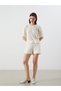 Alita city women's textured shorts with elastic waistband - the alita city difference