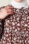 Skirt Layered Flower Patterned Gypsy Viscose Dress Hijab Dress Mother's Dress Prayer Dress - 6