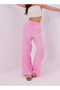 Light Pink Muslin Palazzo Pants 100% Organic Cotton - 3