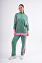 Two-Tone Zippered Tracksuit Set - 3