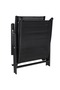 Folding Sun Lounger Aluminium Black - 5