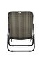 Folding Sun Lounger Poly Rattan Grey - 5