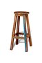 Bar Stool Solid Reclaimed Wood - 5