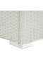 Sun Lounger with Cushion Poly Rattan White - 5