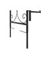 Garden Arch with Gate Black 108x45x235 cm Steel - 8