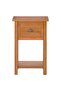 Magazine Table with Drawer 35x27x55 cm Solid Oak Wood - 2