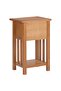 Magazine Table with Drawer 35x27x55 cm Solid Oak Wood - 5
