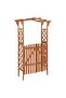 Pergola with Gate 116x40x204 cm Solid Firwood