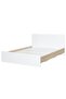Kinder 160x200 Queen Bed-White & Sonoma Oak - 2
