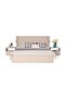 1 Drawer Left Night Stand With Wireless Charger - Beige/White - 2