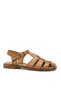 Flat Sandals Viotti Gladiator Style, Brown, Leather