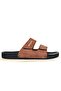 Komfort Comfortable Men's Daily Slippers 2Spc7019 7039 Velcro Tan - 3