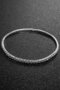 Silver Color Stone Detailed Waterway Anklet - 2